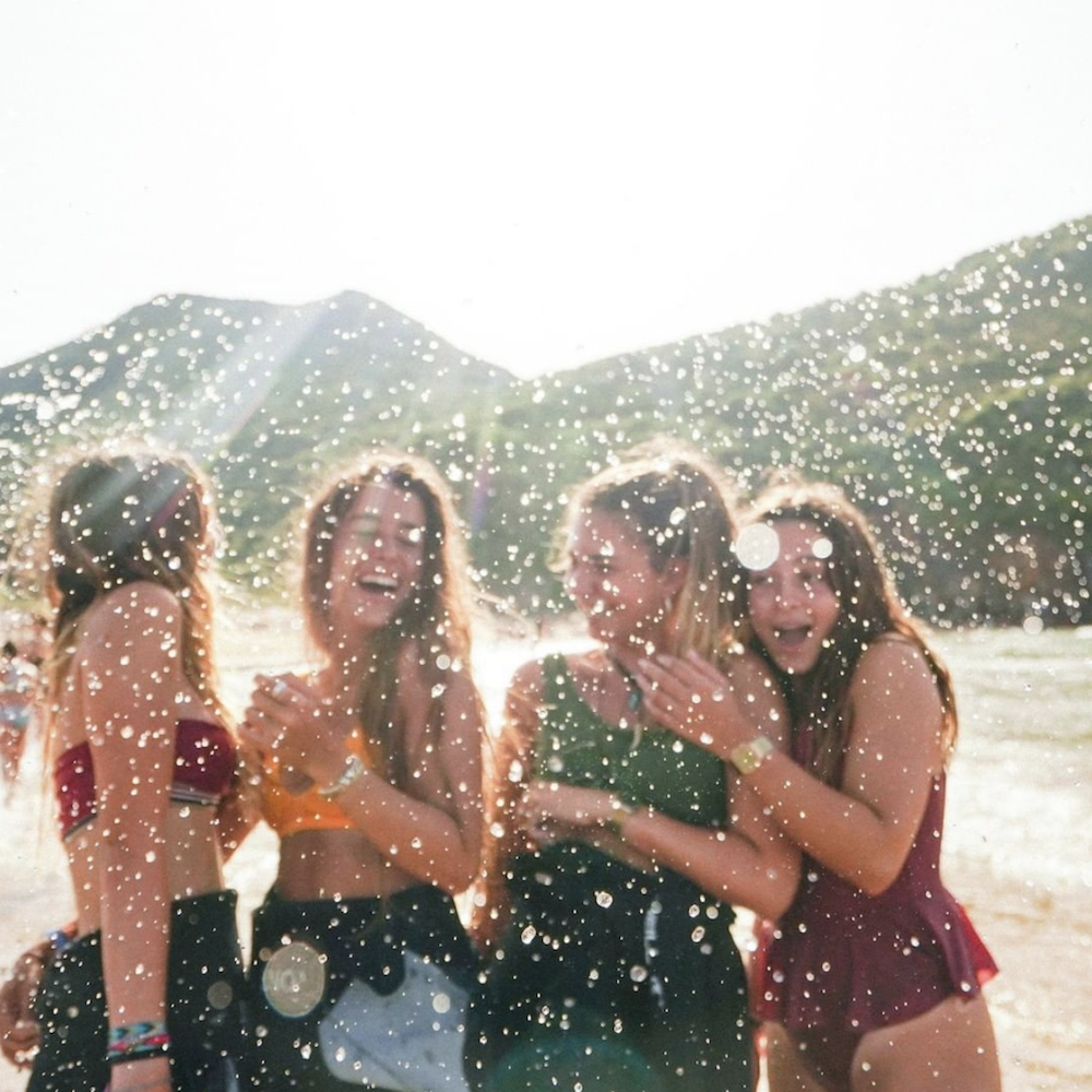 North Spain Teens Camp water splash fun