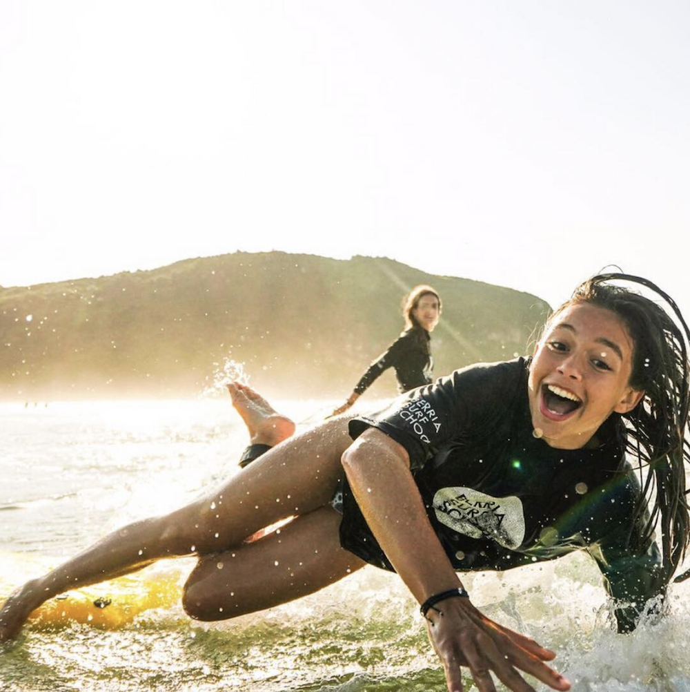 North Spain Teens Camp Surf practice