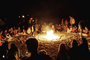 North Spain Teens Camp Bonfire