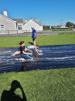 Ireland Kids Summer Surf Camp slide fun