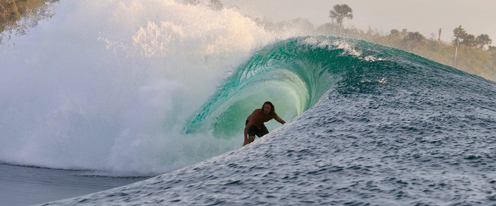 Surfer's paradise in Indonesia