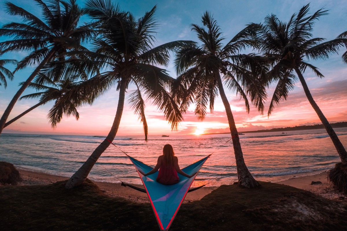 Mentawai sunset palms