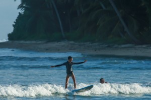 Beginners Surfing at Lance's Left Mentawai