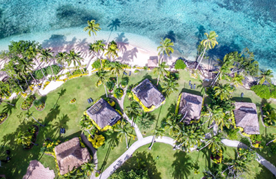 Drone footage of Resort in Fiji