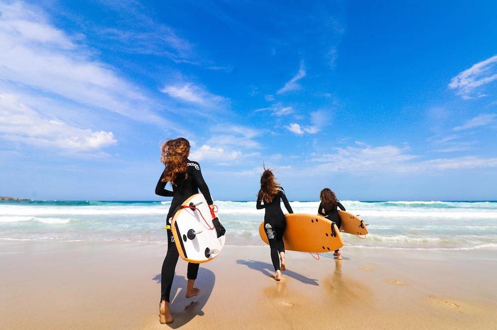 surfing galicia beachfront surf camp summer retreats for adults lessons children teen young adult best nomad kid bali canggu beginners uluwatu france moliets portugal algarve lisbon 5