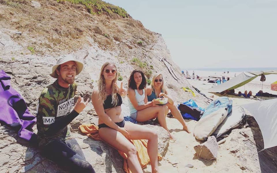 activities nomad surf camp - young adults 18 - 21 years old, algarve, portugal retreats for adults surf camp lessons children teen summer young adult best nomad kid bali canggu beginners uluwatu france moliets lisbon 3