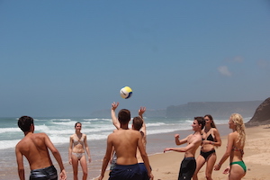 play on beach Nomad Surf Camp - Young Adults 18 - 21 years old, GALICIA retreats for adults surf camp lessons children teen summer young adult best nomad kid bali canggu beginners uluwatu france moliets portugal algarve lisbon