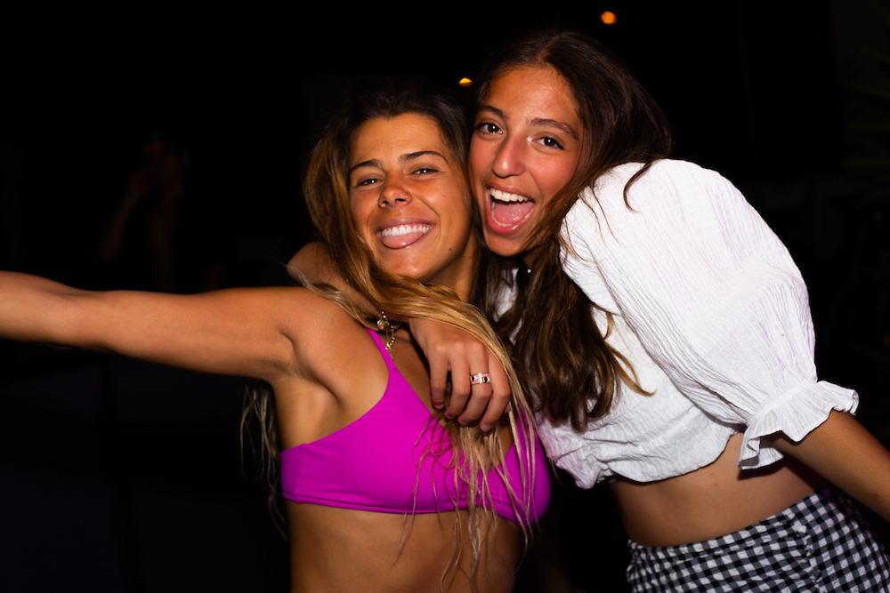 girls party 2 nomad surf camp - young adults - lisbon - erasmus - university students retreats for adults surf camp lessons children teen summer young adult best nomad kid bali canggu beginners uluwatu france moliets portugal algarve